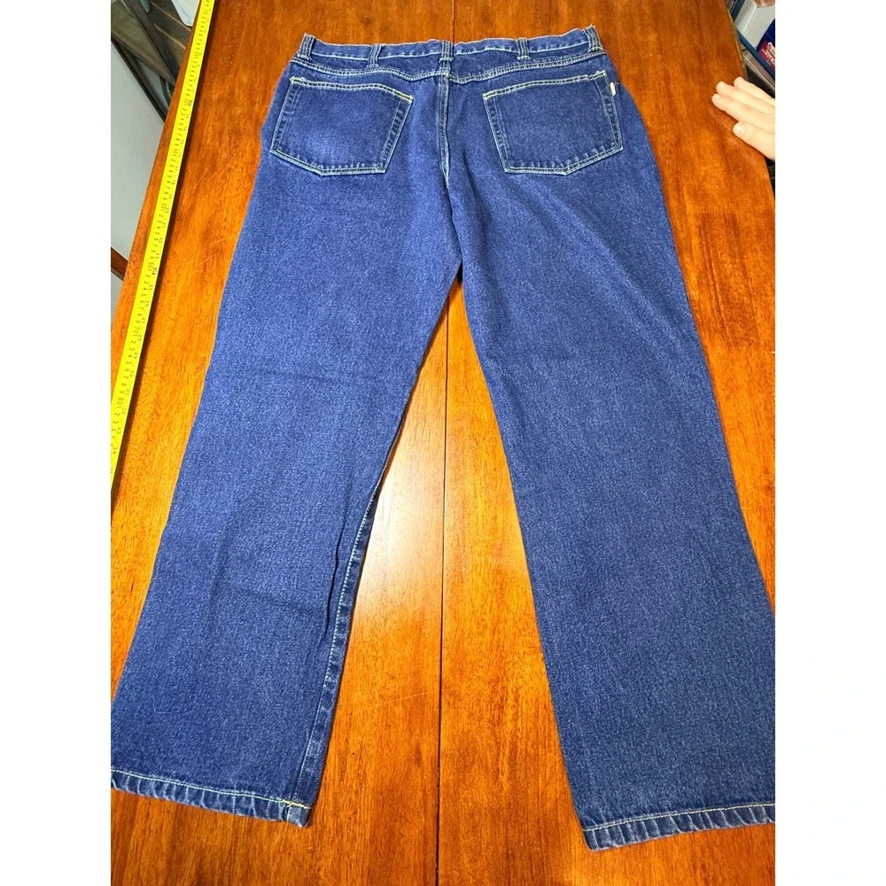Red Head Brand Co Mens 38x32 Straight‎ Leg Blue Denim Jeans Medium Wash Cotton